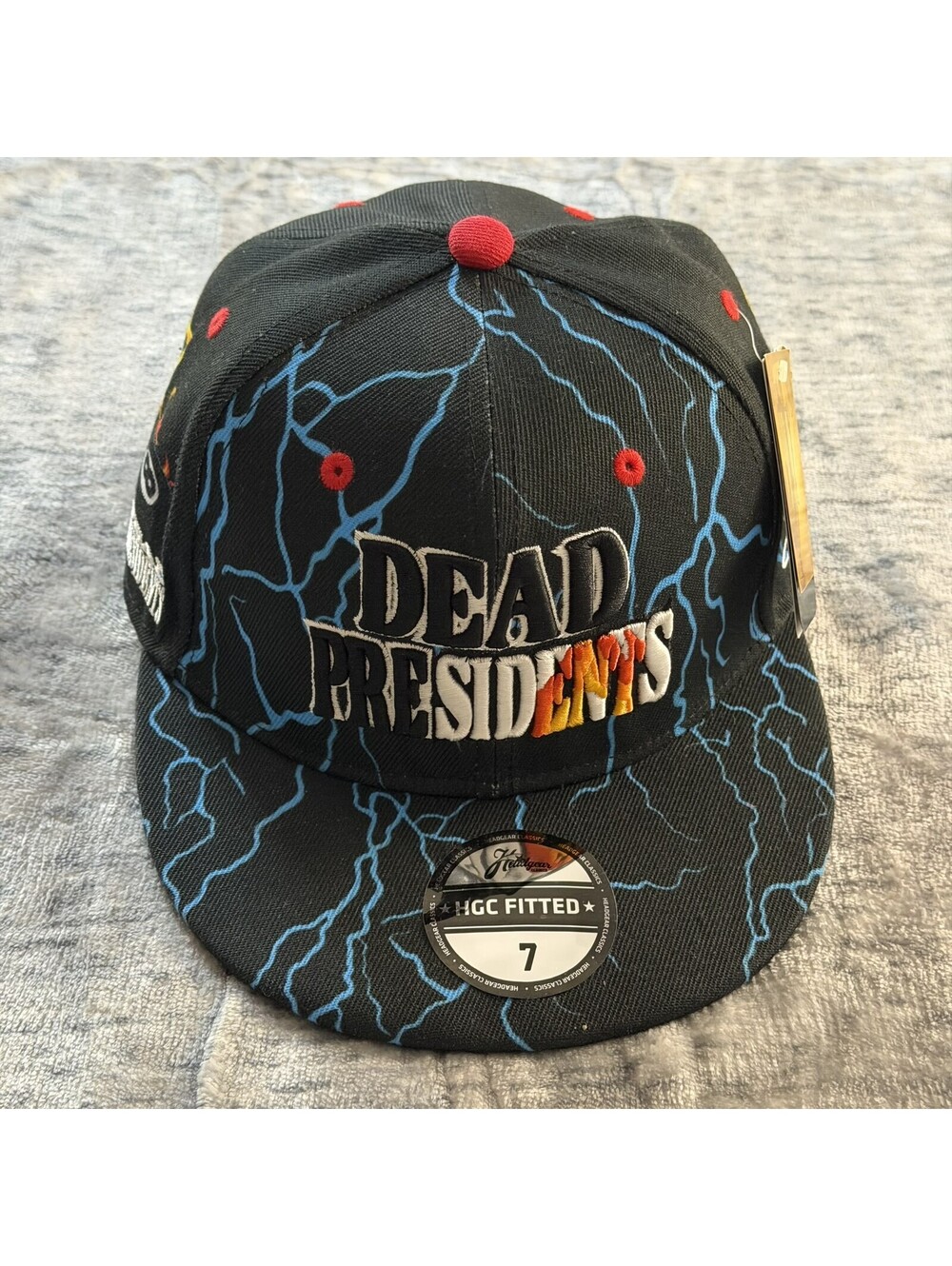 Headgear Classics Dead Presidents Fire & Brimstone Fitted Hat Size 7 Black